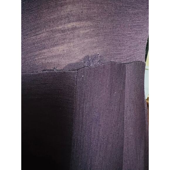 Morgane Le Fay Knit Jersey Mini Flare Skirt Dress Size Small in Dark Purple - Picture 10 of 13